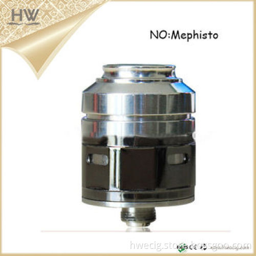 New arrival bestselling Mephisto RDA atomizer with copper/stainless and gold rings